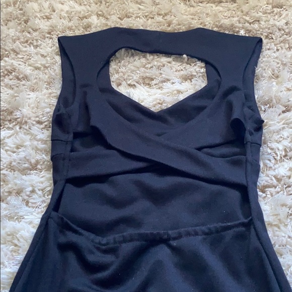 Forever 21 black bodycon dress carved out back S - Picture 3 of 3